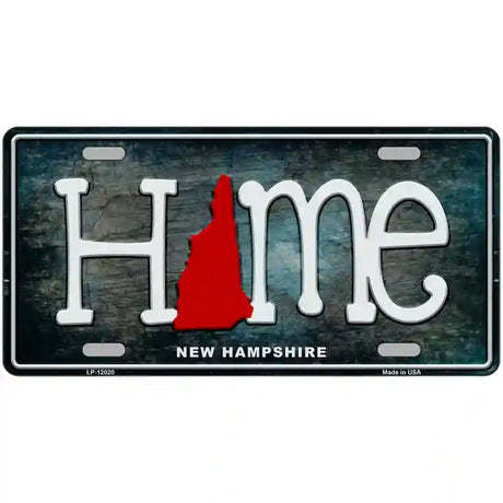 New Hampshire Home State Outline Novelty License Plate 12" x 6" (LP)