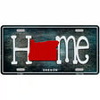 Oregon Home State Outline Novelty License Plate 12" x 6" (LP)