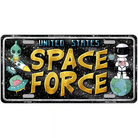 Space Force Novelty Metal License Plate 12" x 6" (LP)