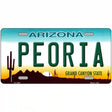 Peoria Arizona Novelty Metal License Plate 12" x 6" (LP)