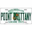 Florida Point Brittany Novelty Metal License Plate 12" x 6" (LP)