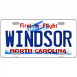 Windsor North Carolina State Novelty Metal License Plate 12" x 6" (LP)