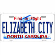 Elizabeth City North Carolina State Novelty Metal License Plate 12" x 6" (LP)