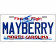 Mayberry North Carolina State Novelty Metal License Plate 12" x 6" (LP)