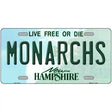 Monarchs New Hampshire Novelty Metal License Plate 12" x 6" (LP)