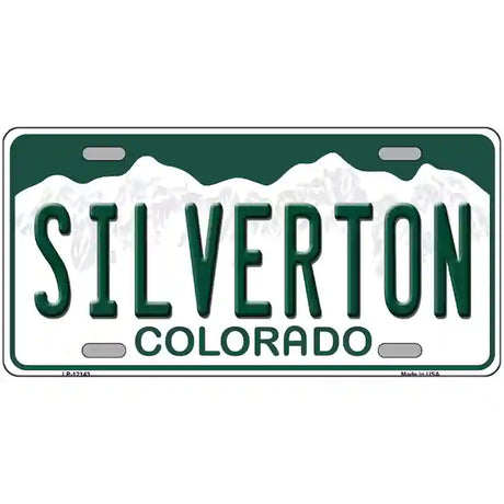 Silverton Colorado Novelty Metal License Plate 12" x 6" (LP)