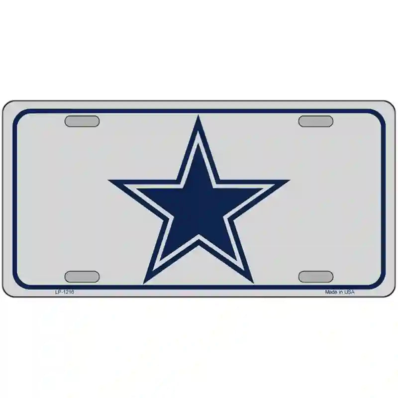 Blue Star Novelty Metal License Plate Tag LP-1216