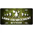 Lawn Enforcement Gnome Novelty Metal License Plate 12" x 6" (LP)