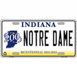 Notre Dame Indiana Novelty Metal License Plate 12" x 6" (LP)