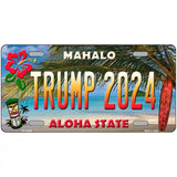 Trump 2024 Hawaii Novelty Metal License Plate 12" x 6" (LP)