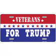 Veterans For Trump Novelty Metal License Plate 12" x 6" (LP)