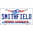 North Carolina Smithfield Novelty Metal License Plate 12" x 6" (LP)