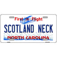 North Carolina Scotland Neck Novelty Metal License Plate 12" x 6" (LP)