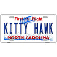 North Carolina Kitty Hawk Novelty Metal License Plate 12" x 6" (LP)