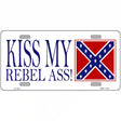 Kiss My Rebel Ass Novelty Metal License Plate 12" x 6" (LP)