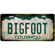 Bigfoot Colorado Novelty Metal License Plate 12" x 6" (LP)