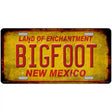 Bigfoot New Mexico Novelty Metal License Plate 12" x 6" (LP)