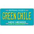 Green Chile New Mexico Green Novelty Metal License Plate 12" x 6" (LP)