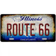 Route 66 Illinois Novelty Metal License Plate 12" x 6" (LP)