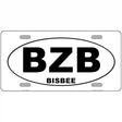 BZB Bisbee Arizona Novelty Metal License Plate 12" x 6" (LP)