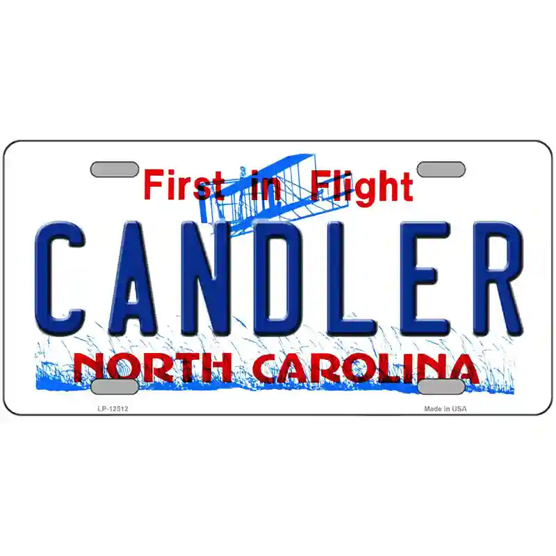 Candler North Carolina Novelty Metal License Plate 12" x 6" (LP)