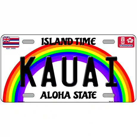 Kauai Hawaii Novelty Metal License Plate 12" x 6" (LP)