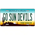 Go Sun Devils Novelty Metal License Plate 12" x 6" (LP)