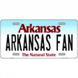 Arkansas Fan Novelty Metal License Plate 12" x 6" (LP)