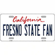 Fresno State Fan Novelty Metal License Plate 12" x 6" (LP)