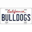 Bulldogs Novelty Metal License Plate 12" x 6" (LP)