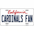 Cardinals Fan Novelty Metal License Plate 12" x 6" (LP)