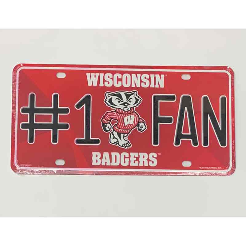 Wisconsin Fan Deluxe Novelty Metal License Plate Tag LP-1267