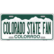 Colorado State Fan Novelty Metal License Plate 12" x 6" (LP)