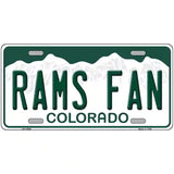 Rams Fan Novelty Metal License Plate 12" x 6" (LP)