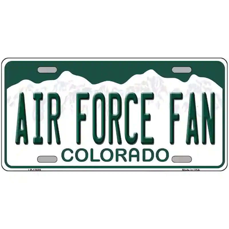 Air Force Fan Novelty Metal License Plate 12" x 6" (LP)