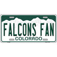 Falcons Fan Novelty Metal License Plate 12" x 6" (LP)