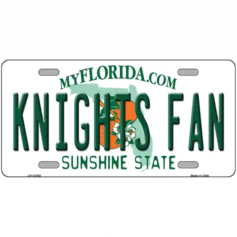 Knights Fan Novelty Metal License Plate 12" x 6" (LP)