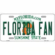 Florida Fan Novelty Metal License Plate 12" x 6" (LP)