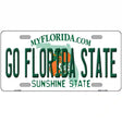 Go Florida State Novelty Metal License Plate 12" x 6" (LP)