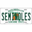 Seminoles Novelty Metal License Plate 12" x 6" (LP)