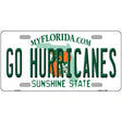 Go Hurricanes Novelty Metal License Plate 12" x 6" (LP)