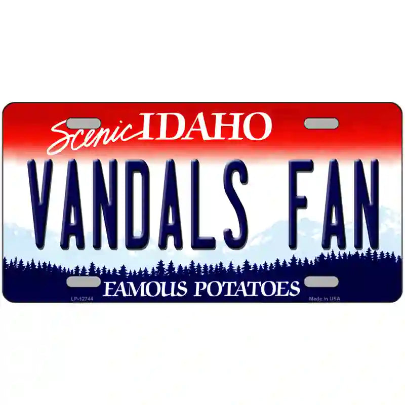 Vandals Fan Novelty Metal License Plate 12" x 6" (LP)