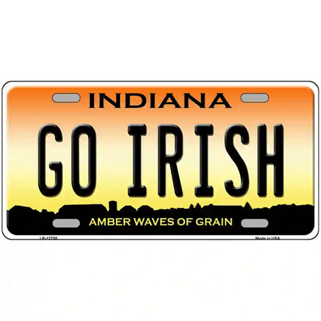 Go Irish Novelty Metal License Plate Tag 12" x 6" (LP)