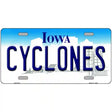 Cyclones Novelty Metal License Plate Tag 12" x 6" (LP)