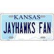 Jayhawks Fan Novelty Metal License Plate Tag 12" x 6" (LP)