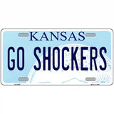 Go Shockers Novelty Metal License Plate Tag 12" x 6" (LP)