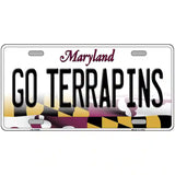 Go Terrapins Novelty Metal License Plate Tag 12" x 6" (LP)