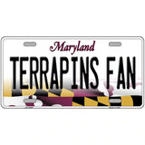 Terrapins Fan Novelty Metal License Plate Tag 12" x 6" (LP)