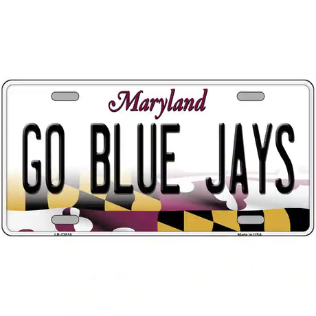 Go Blue Jays Novelty Metal License Plate 12" x 6" (LP)