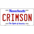 Crimson Novelty Metal License Plate 12" x 6" (LP)